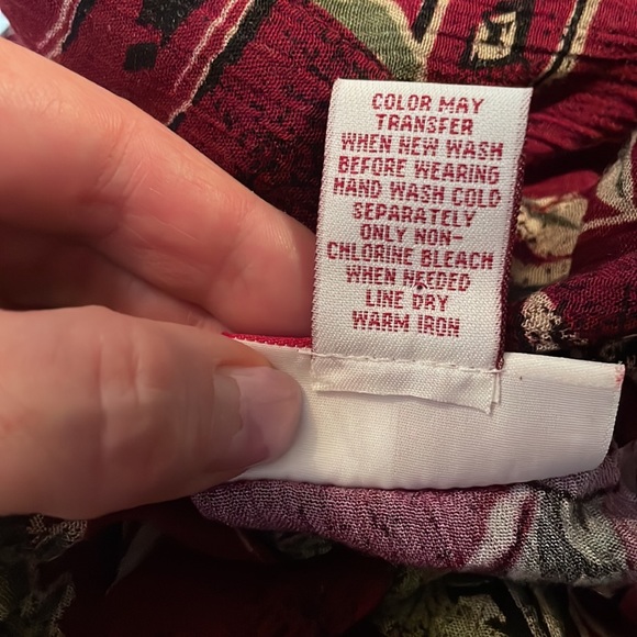 JM Collection Womens Colorful Button Down Short Sleeved Blouse with Color Size 6 - Picture 11 of 11